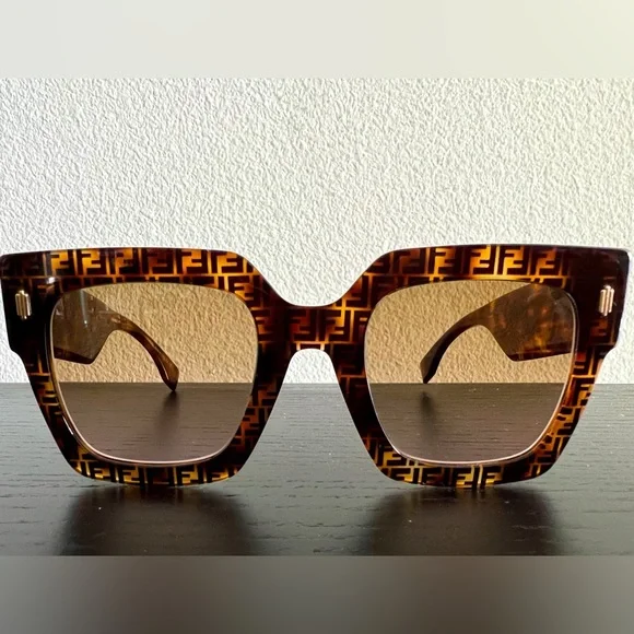 Fendi | Accessories | Fendi Bold Low Bridge Fit Havana  display picture 2
